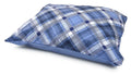 GreenSpring plaid pillow dog bed with solid reverse side