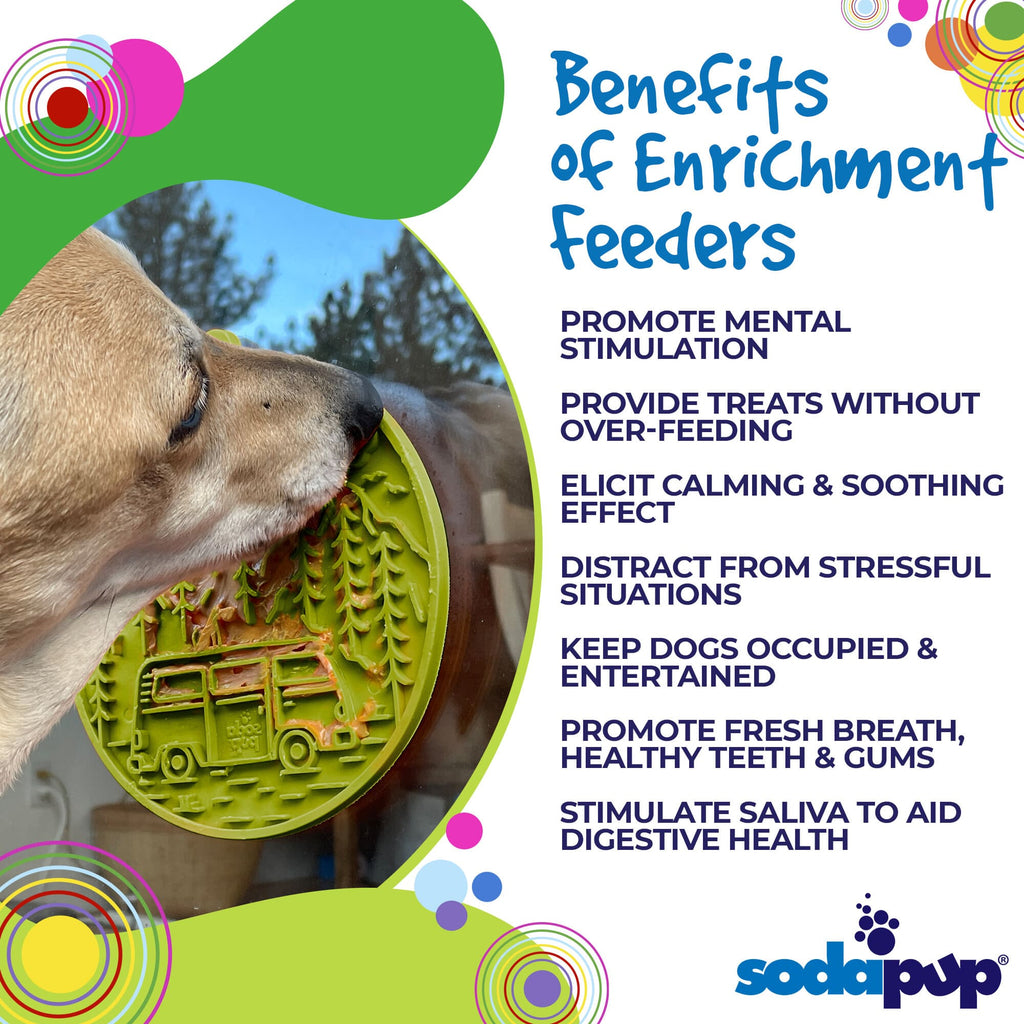 SodaPup Camp eMat Lick Mat with Suction Cups