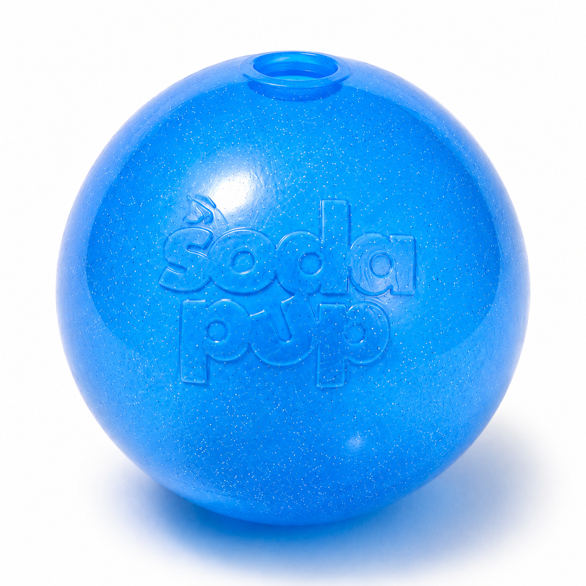 SodaPup Glitter Ball Soft Rubber Fetch Ball