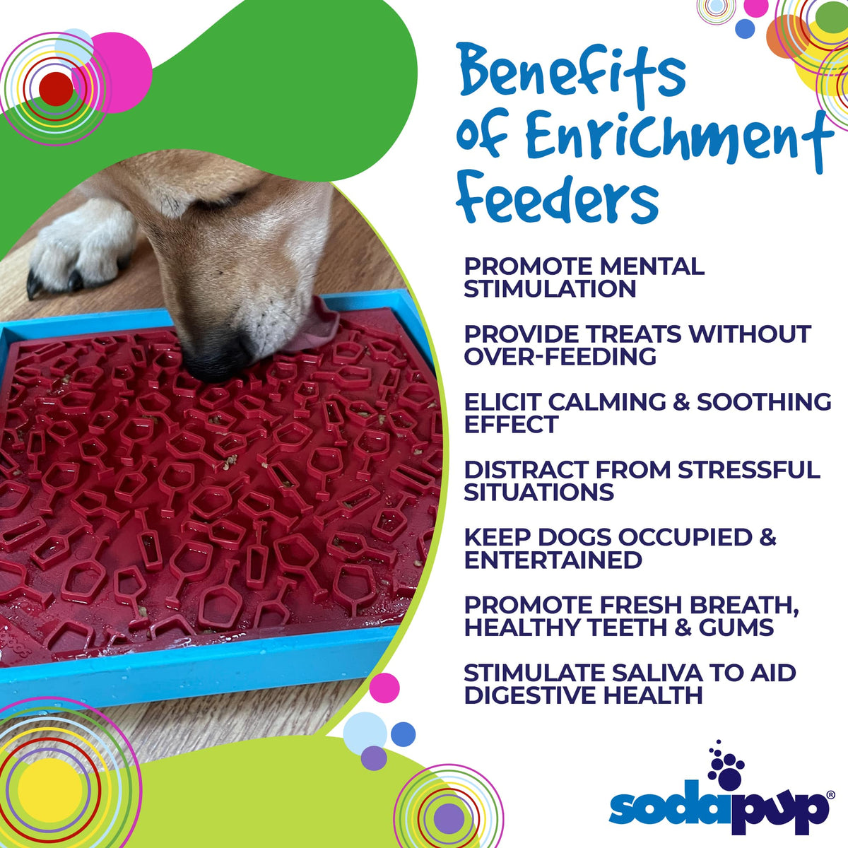 SodaPup Vino eMat Lick Mat for Dogs and Cats