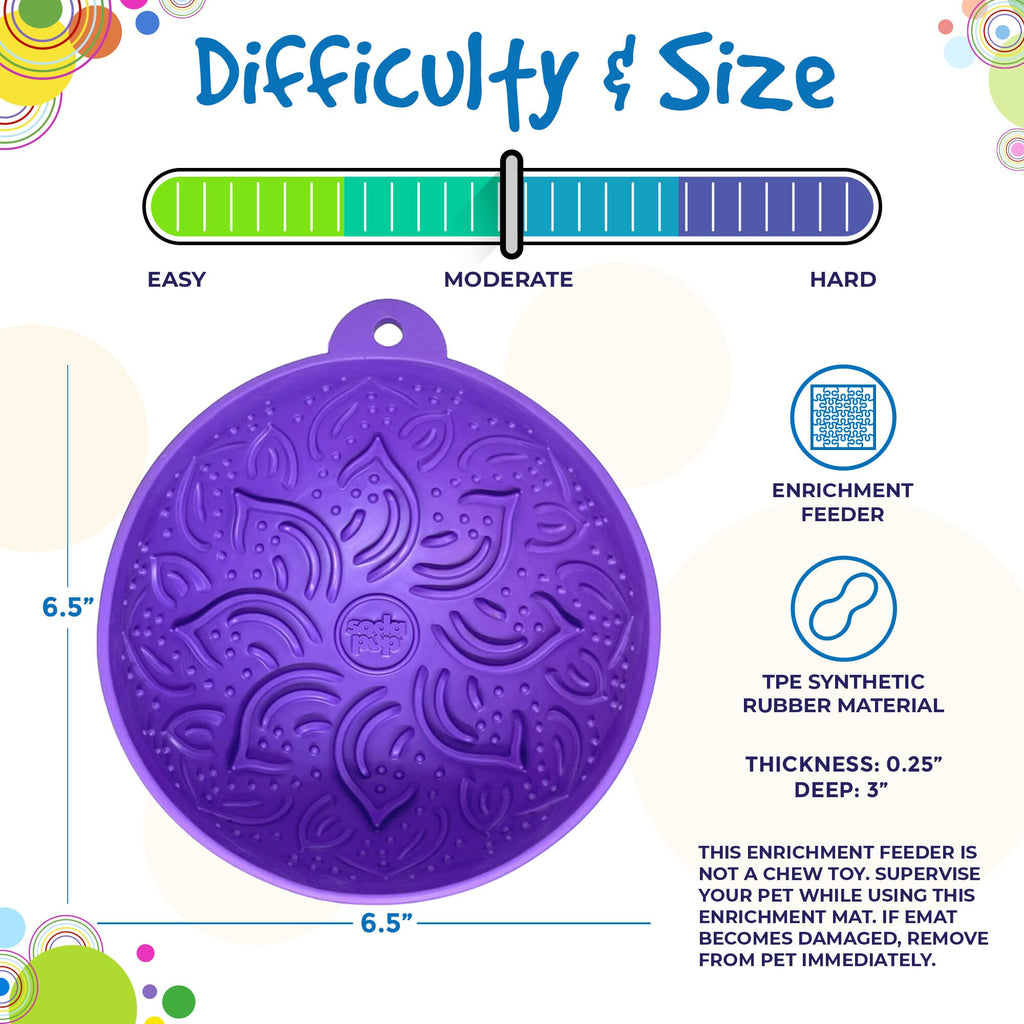 SodaPup Garden of Eatin' Tipsy Bowl Wobble Lick Mat