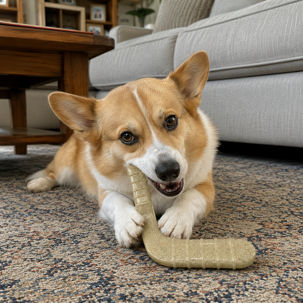 SodaPup Hockey Stick Nylon Chew Toy