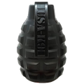 Black USA-K9 grenade rubber chew toy