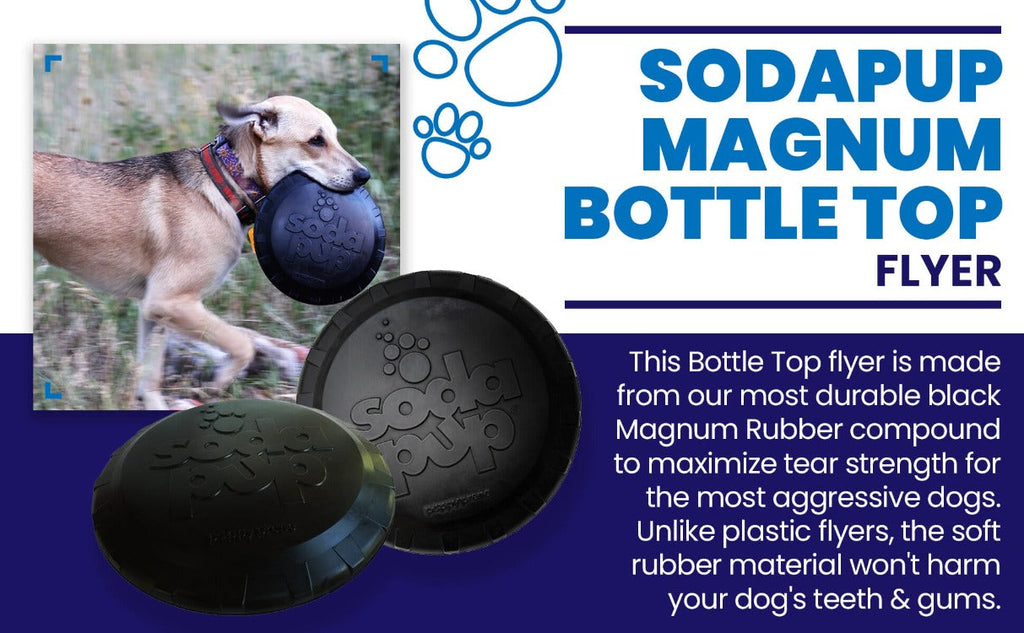 SodaPup Magnum Bottle Top Flyer Rubber Flying Disc