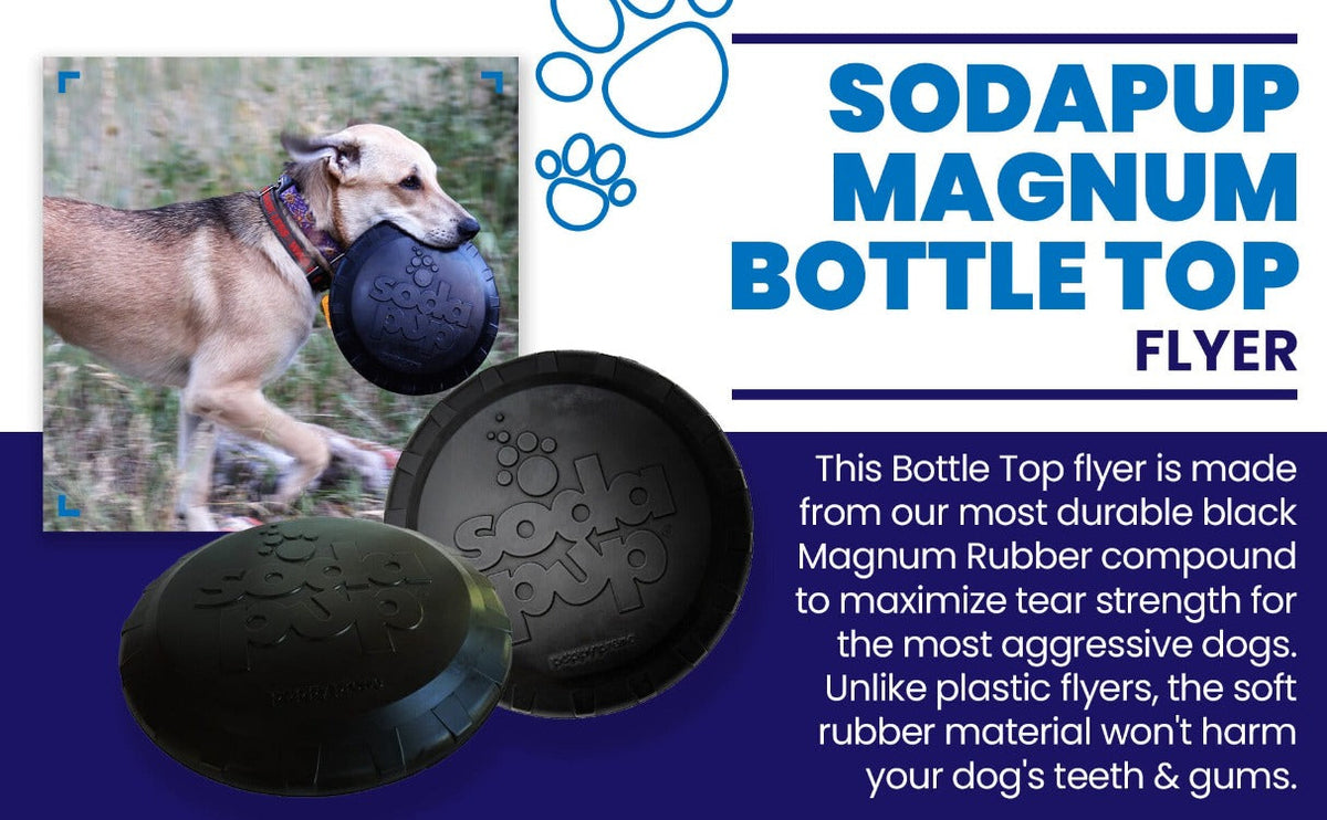 SodaPup Magnum Bottle Top Flyer Rubber Flying Disc