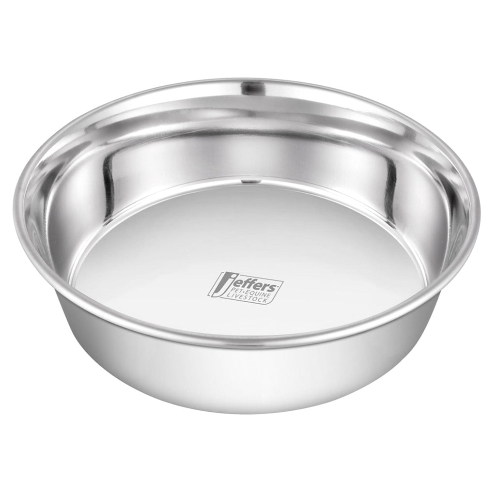 Jeffers Heavy Weight Stainless Steel Pet Bowl