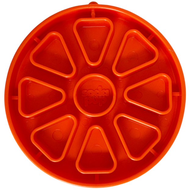 Orange SodaPup Citrus Softie eTray slow feeder