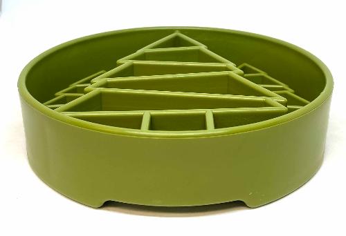 SodaPup Pine Tree eBowl Christmas Slow Feeder Dog Bowl
