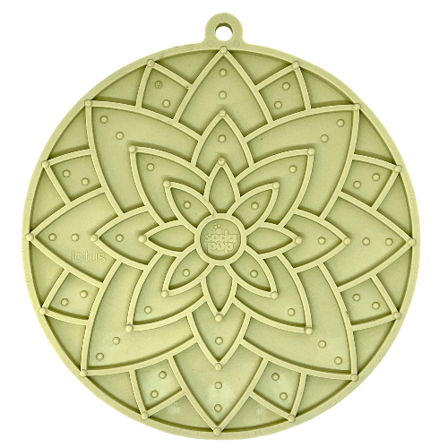 SodaPup Lotus eMat lick mat with lotus flower design