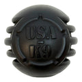 Black USA-K9 stars and stripes rubber reward toy