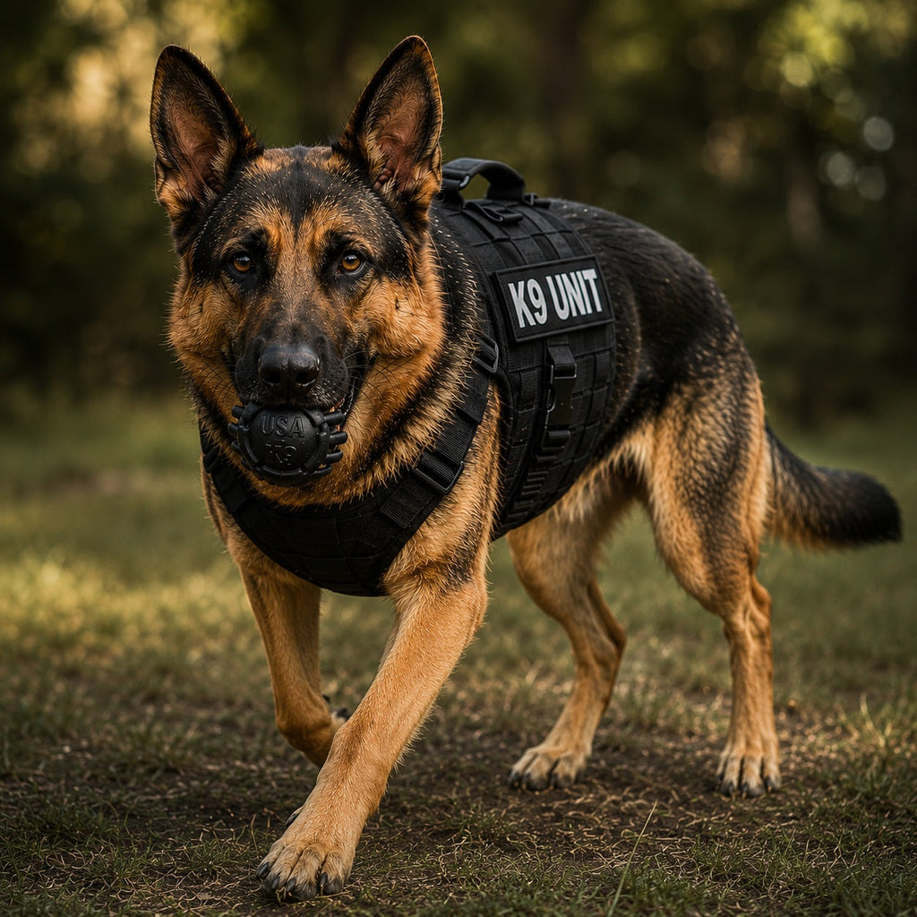 USA-K9 Stars and Stripes Reward Toy, Magnum Black