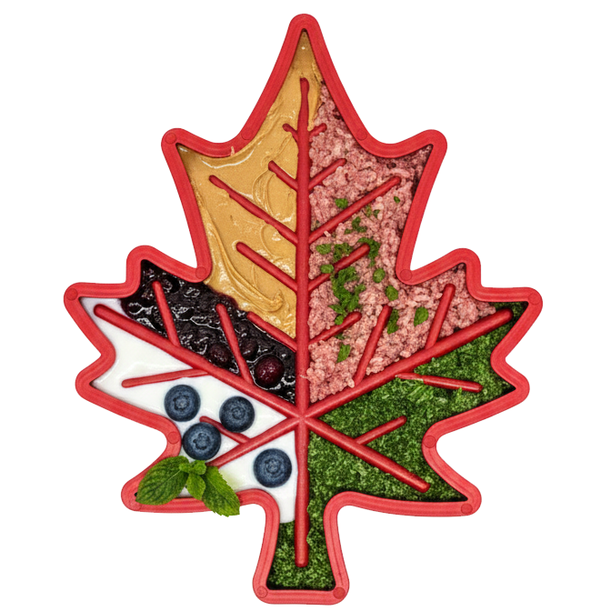 SodaPup maple leaf nylon lick and chew toy