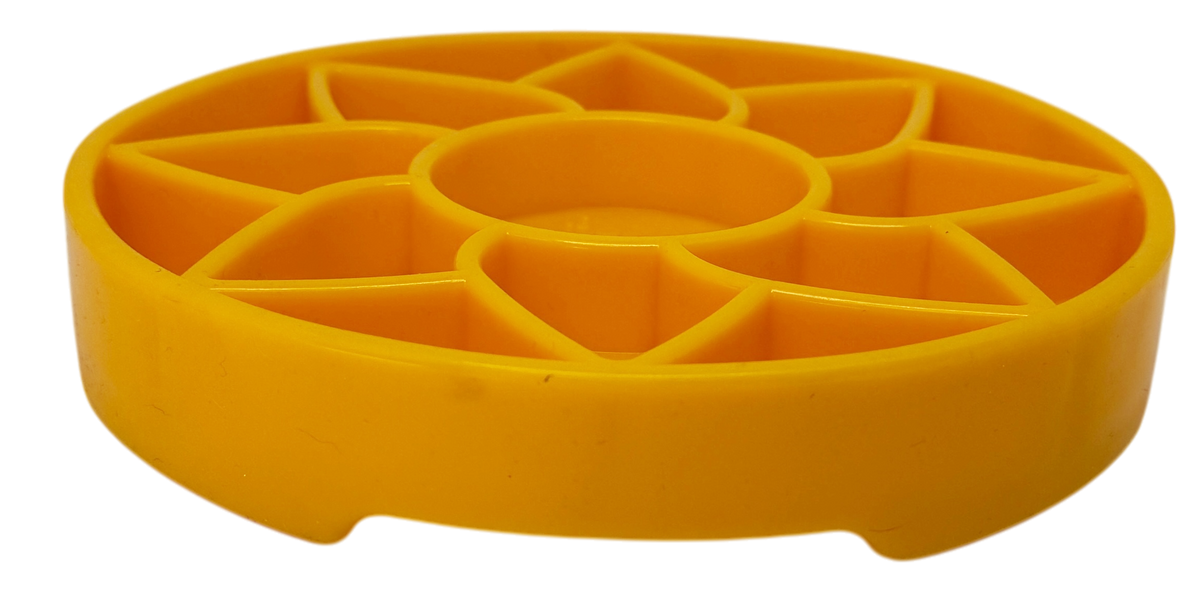 SodaPup Sunflower Softie eTray Shallow Slow Feeder