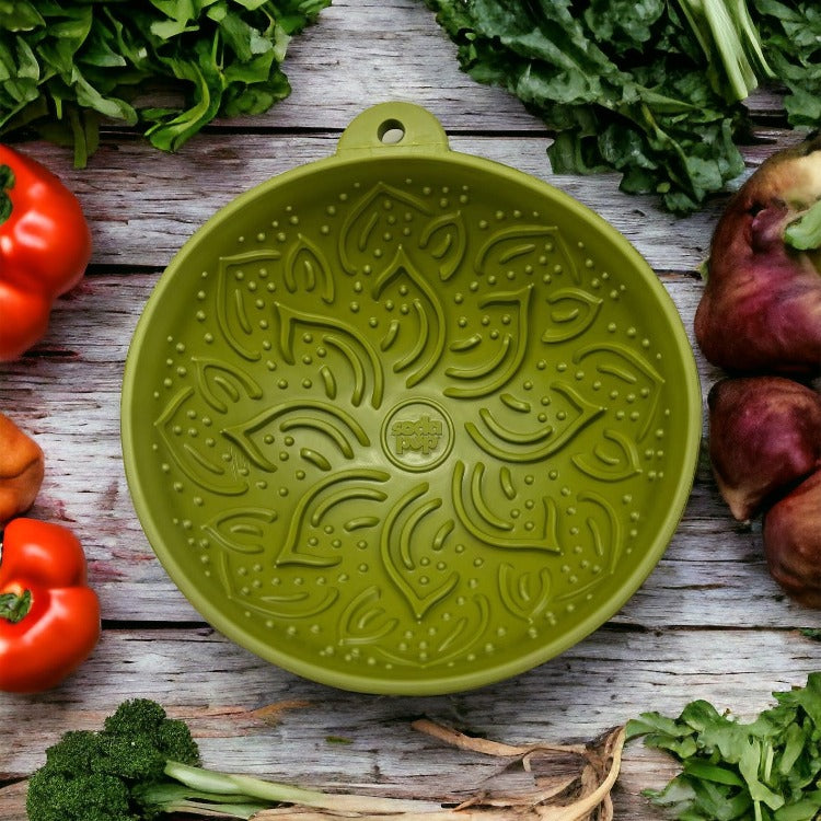 SodaPup Garden of Eatin' Tipsy Bowl Wobble Lick Mat