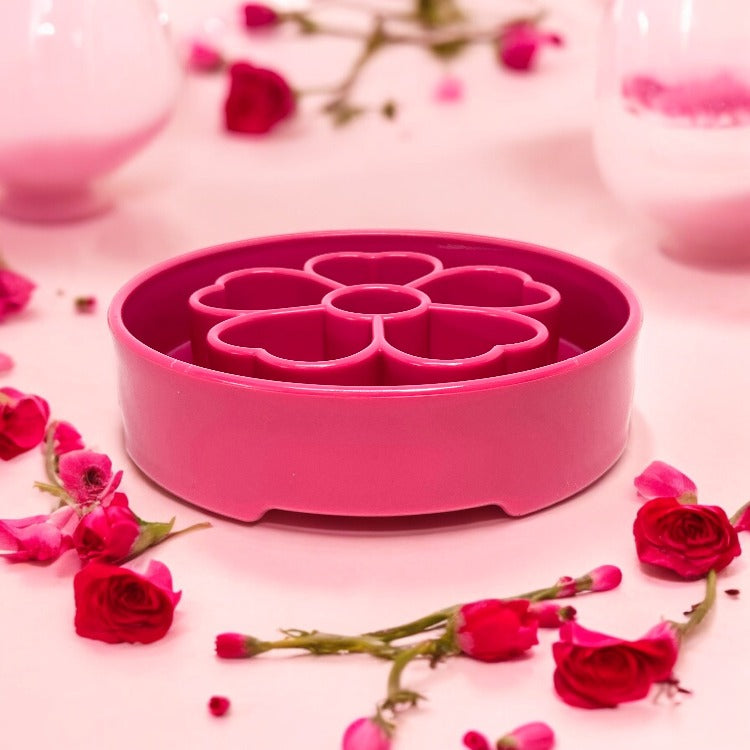 SodaPup Flower eBowl Deep Slow Feeder Dog Bowl