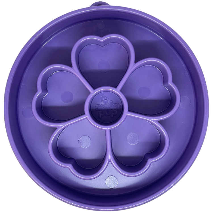 SodaPup Flower eBowl Deep Slow Feeder Dog Bowl