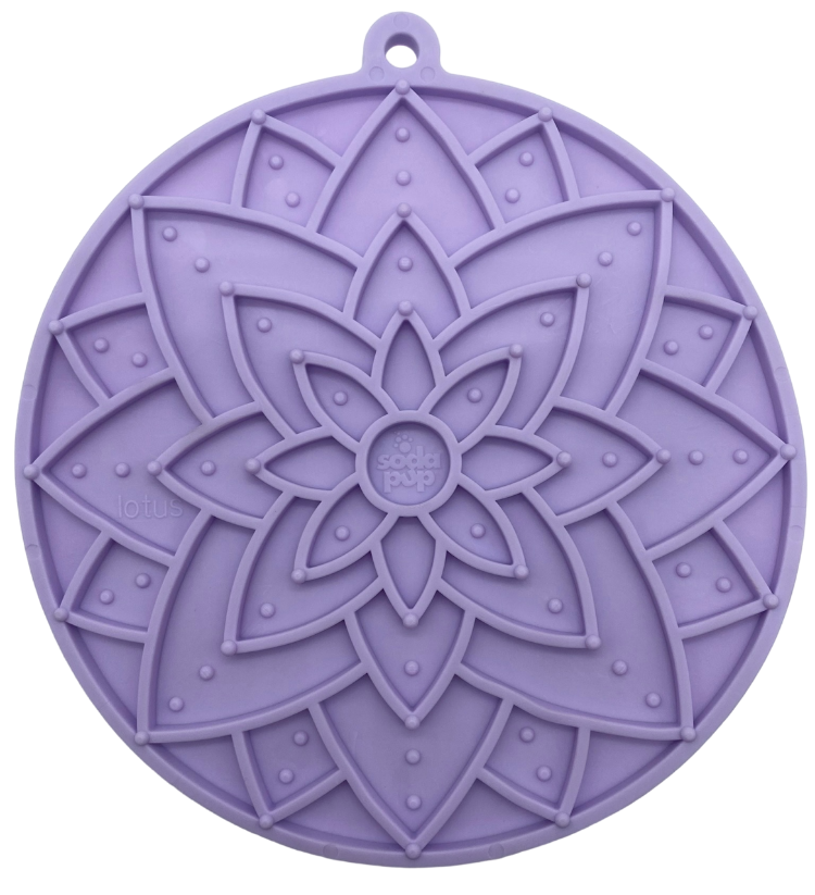 SodaPup Lotus eMat Lick Mat with Suction Cups