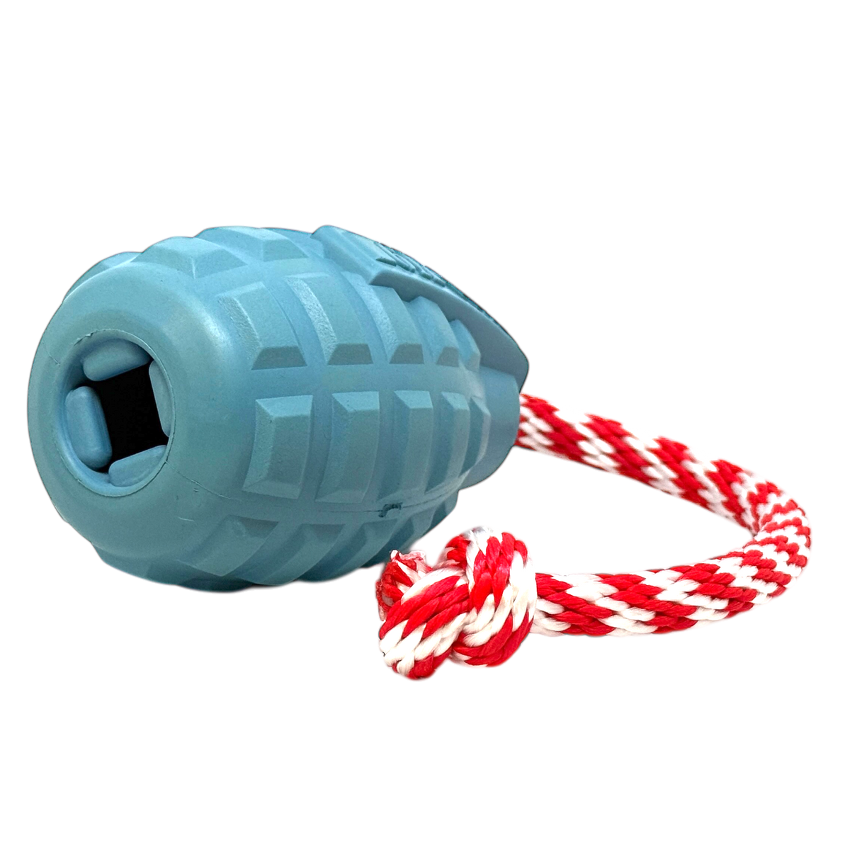 USA-K9 Grenade Rubber Reward and Tug Toy, Steel Blue