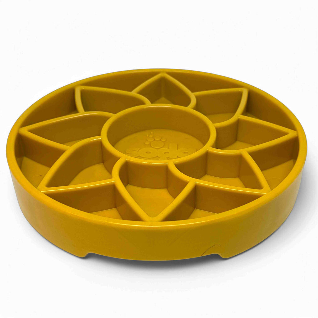 SodaPup Sunflower eTray Shallow Slow Feeder