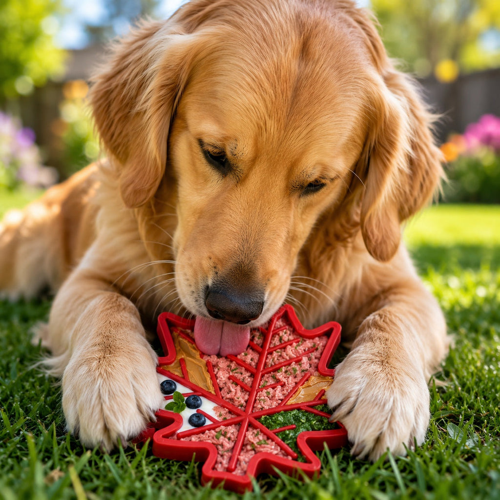 SodaPup Canadian Maple Leaf Nylon Lick and Chew Toy