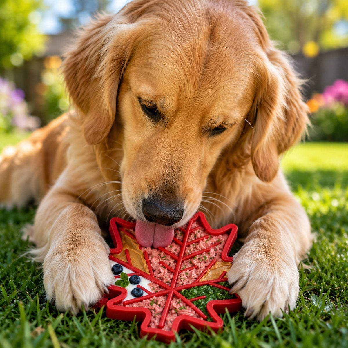 SodaPup Canadian Maple Leaf Nylon Lick and Chew Toy