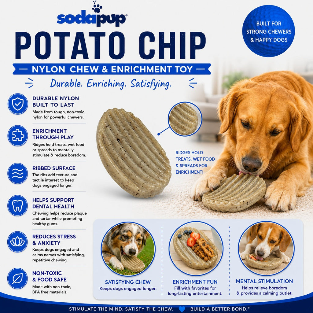 SodaPup Potato Chip Nylon Chew and Lick Toy