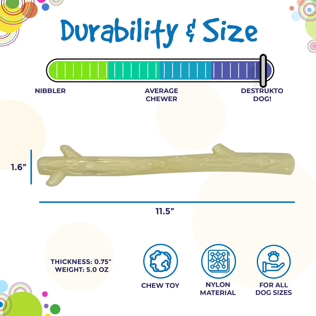 SodaPup Glow in the Dark Nylon Chew Stick