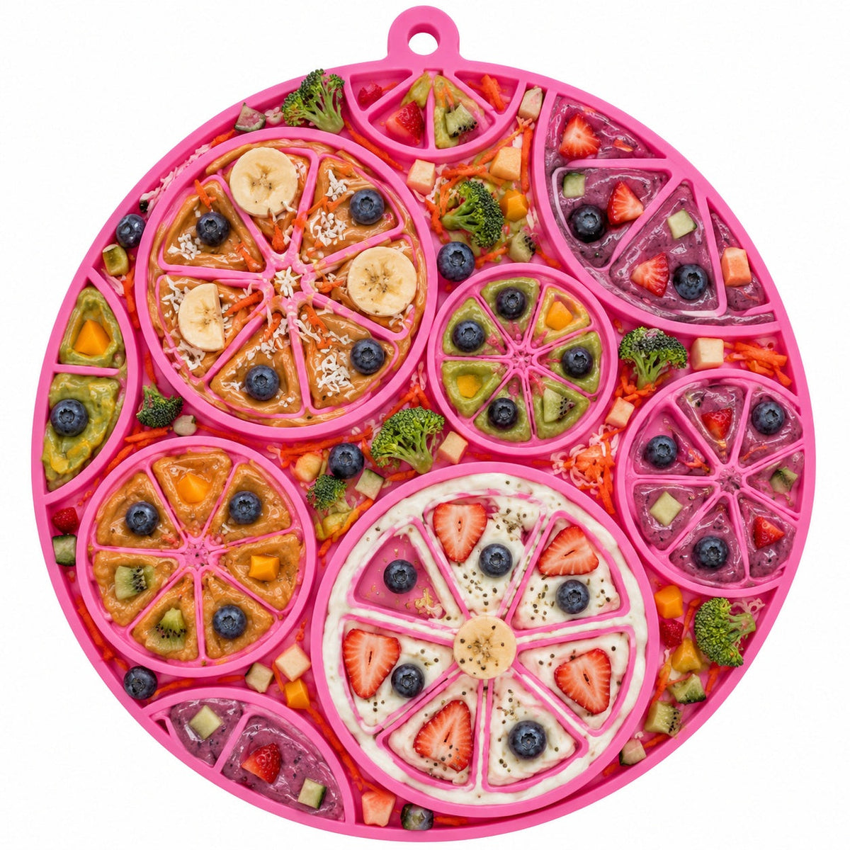 SodaPup Citrus eMat Lick Mat with Suction Cups