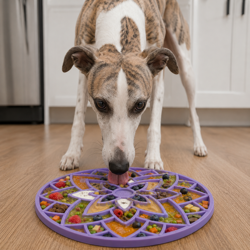 SodaPup Lotus eMat Lick Mat with Suction Cups