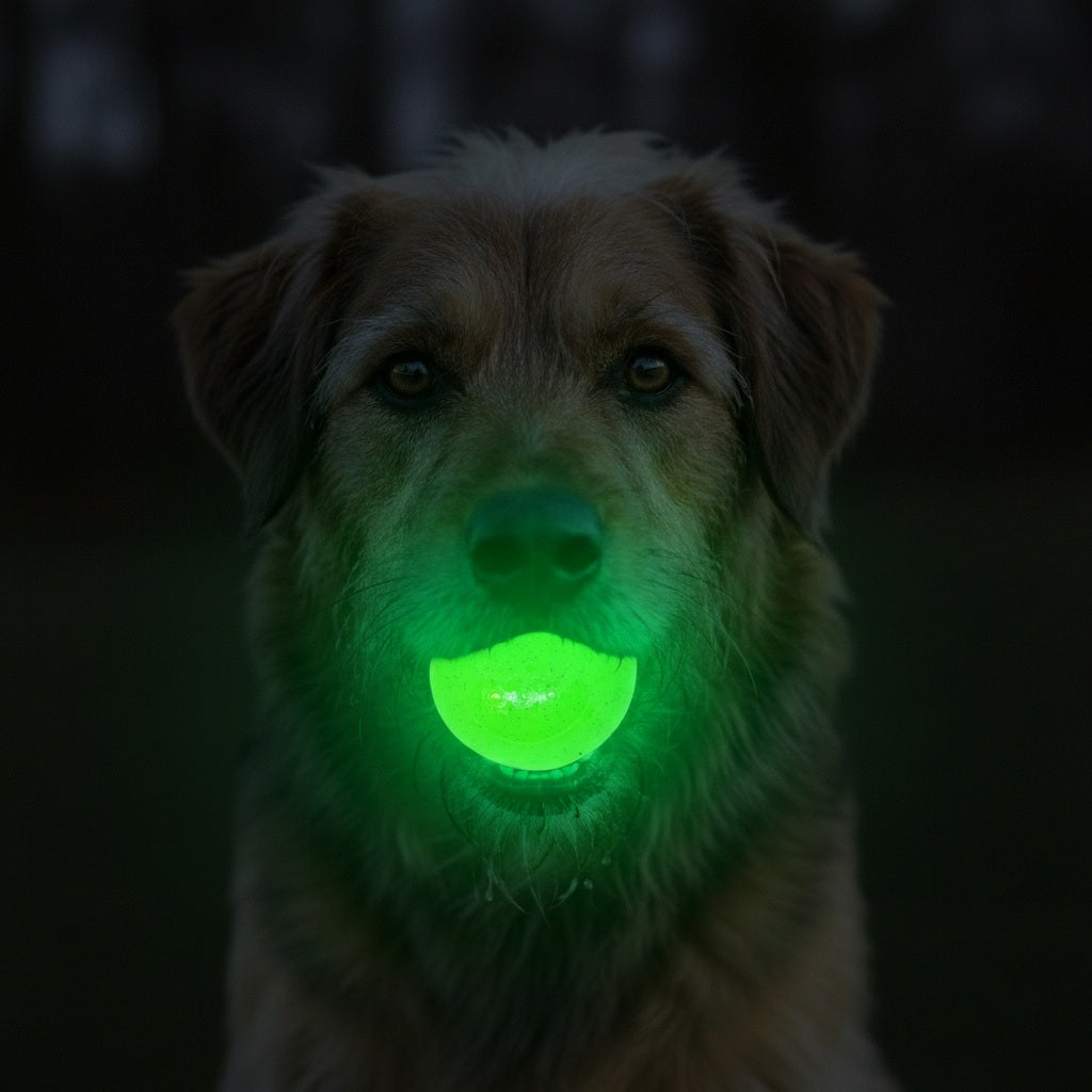 SodaPup Glow in the Dark Glitter Ball 2-Pack