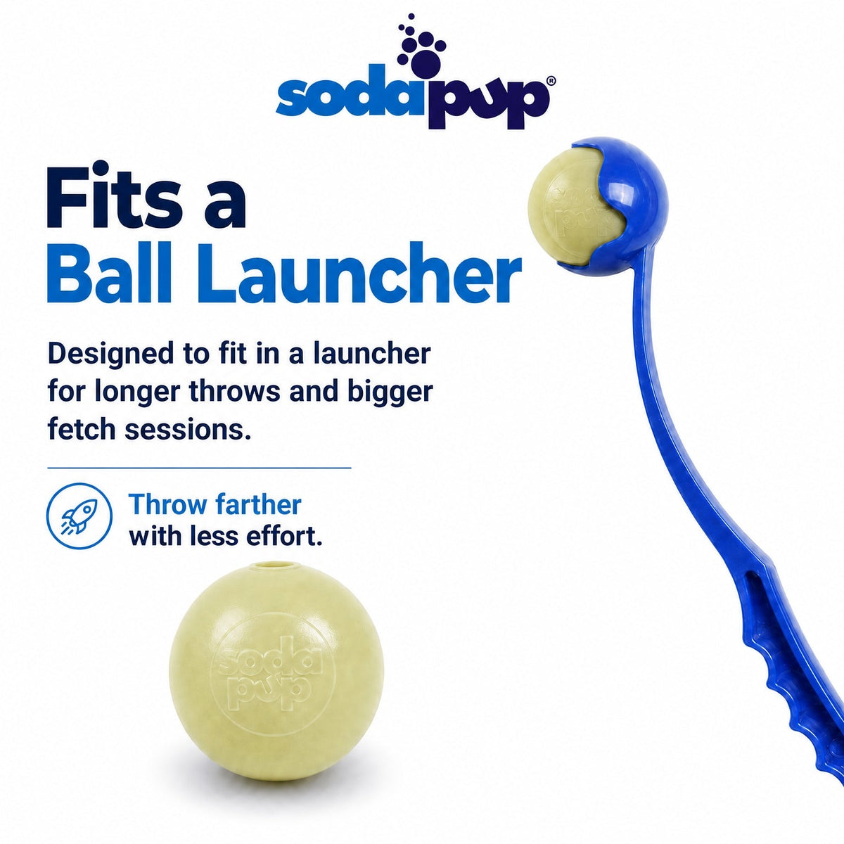 SodaPup Glitter Ball 3-Pack Soft Rubber Fetch Balls