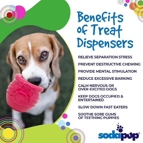 SodaPup Honey Pot eCup Rubber Treat Dispenser