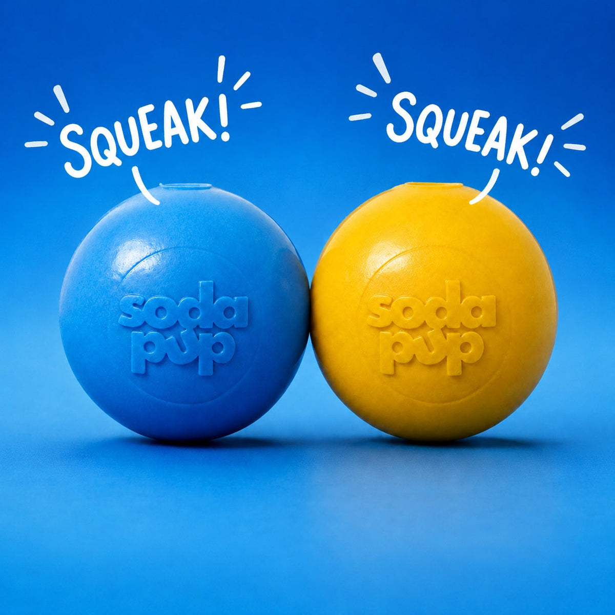 SodaPup PUP-X squeak ball dog toy