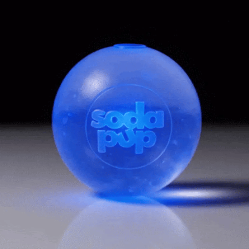 SodaPup Strobe Ball Light-Up Rubber Dog Ball