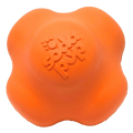 Orange SodaPup Crazy Bounce rubber dog ball