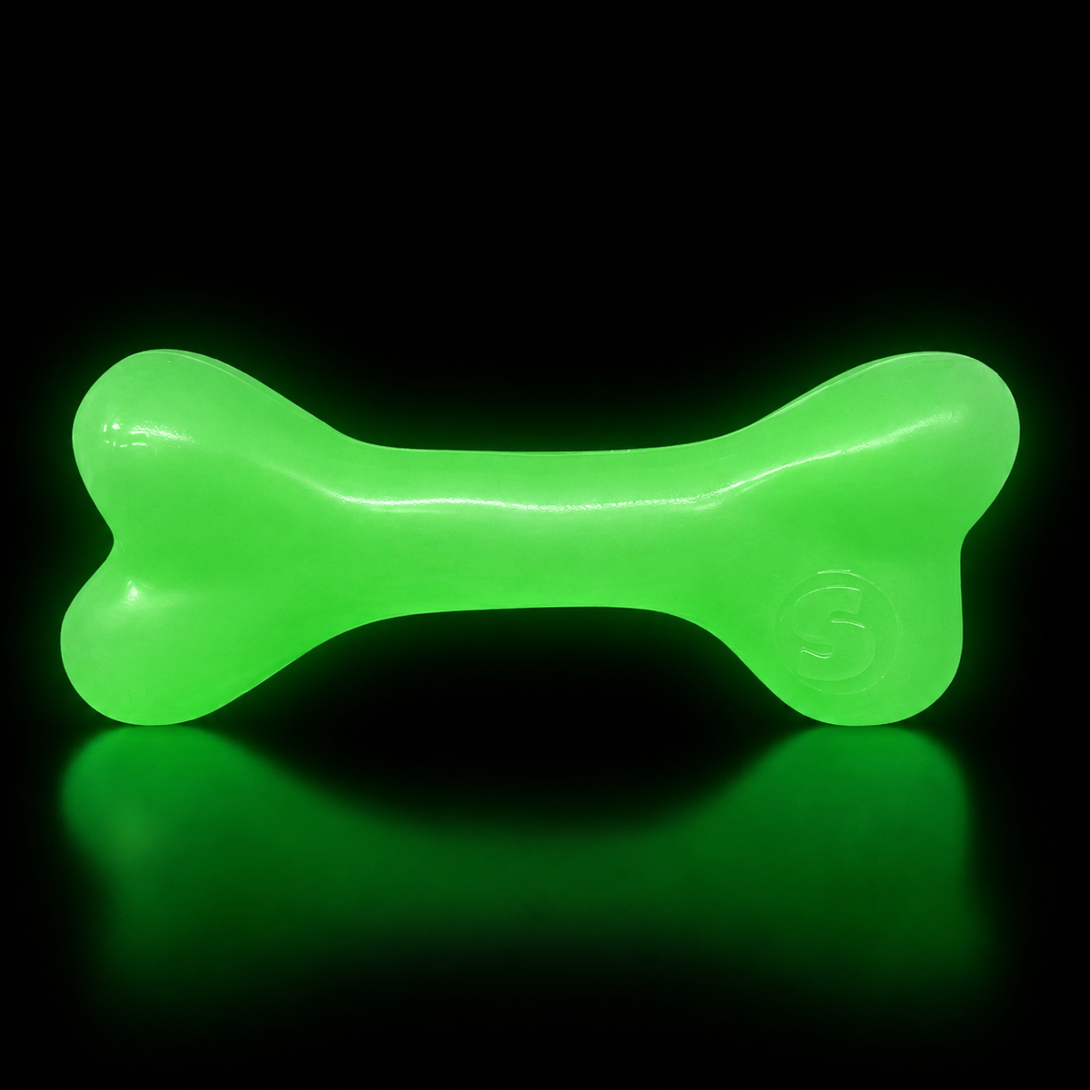 SodaPup PUP-X glow in the dark rubber bone