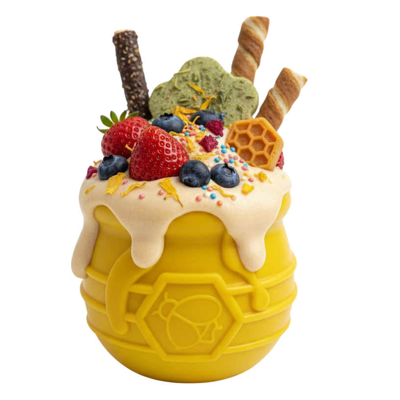 SodaPup Honey Pot eCup rubber treat dispenser