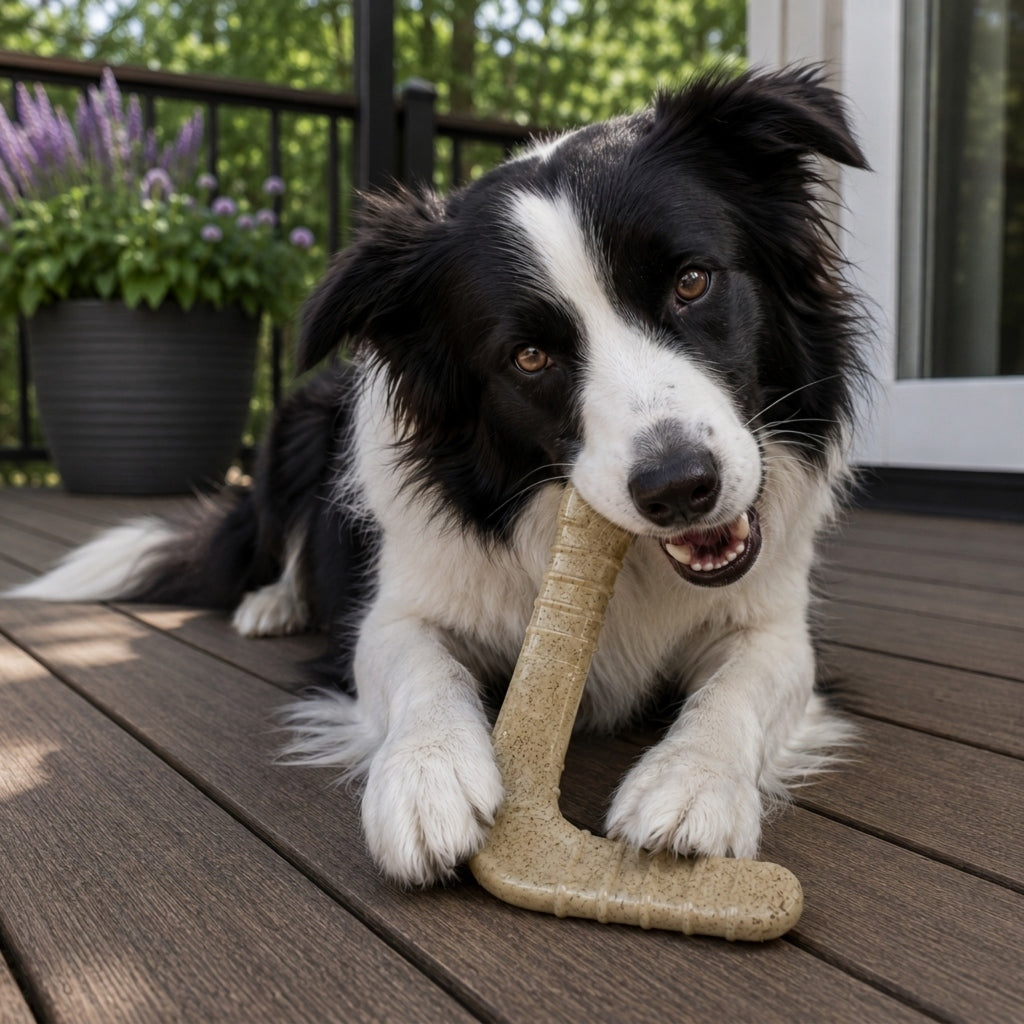 SodaPup Hockey Stick Nylon Chew Toy