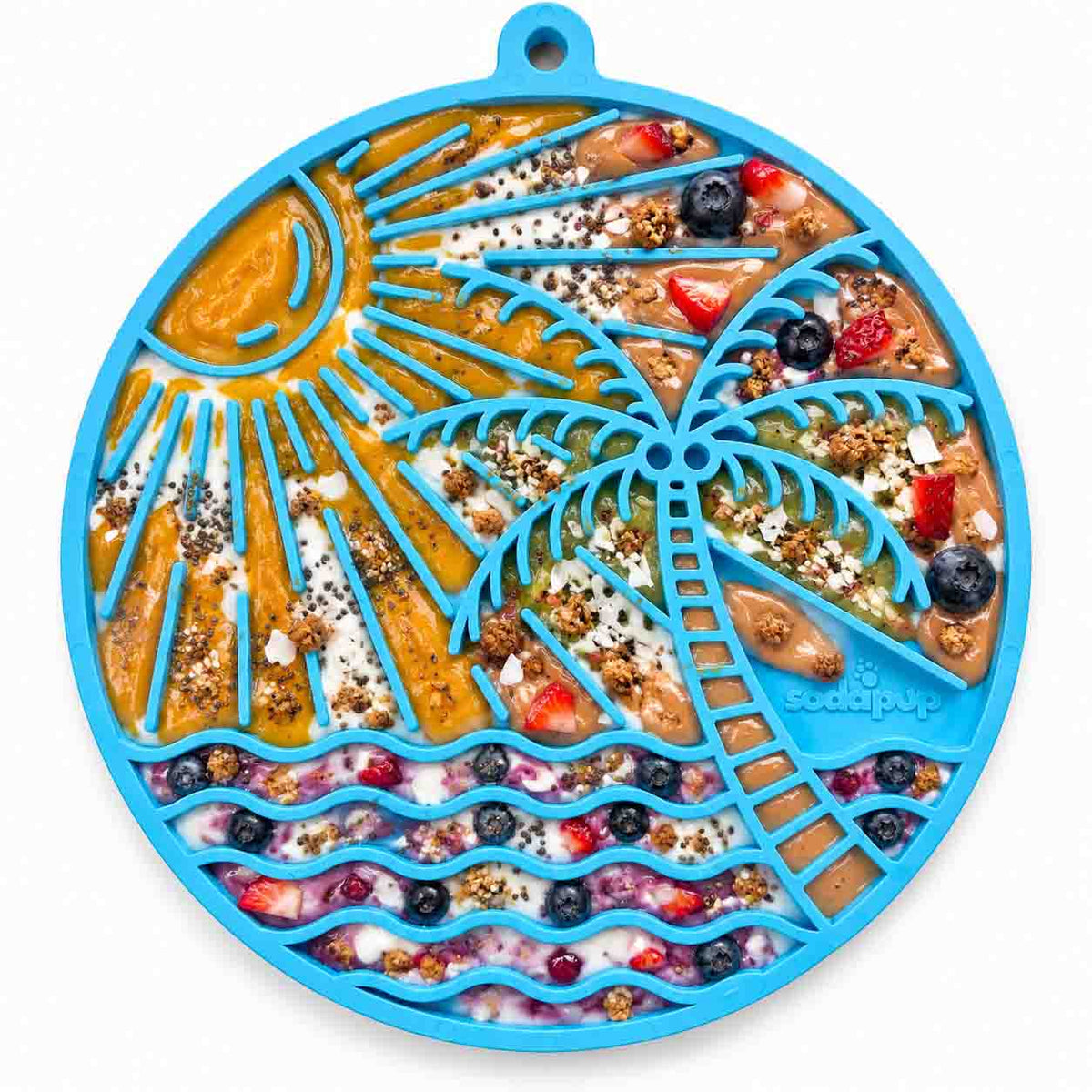 SodaPup Sun n' Sea eMat Lick Mat with Suction Cups