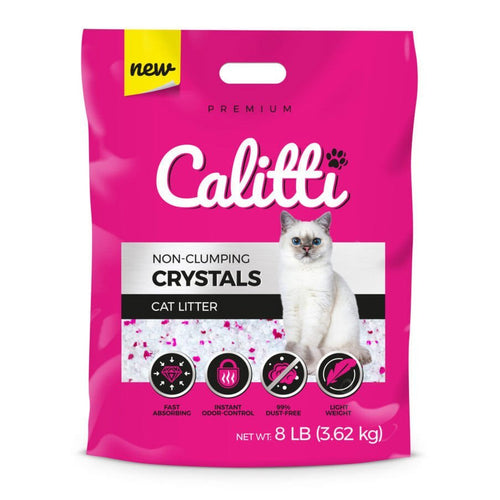 Bag of Calitti non-clumping crystal cat litter
