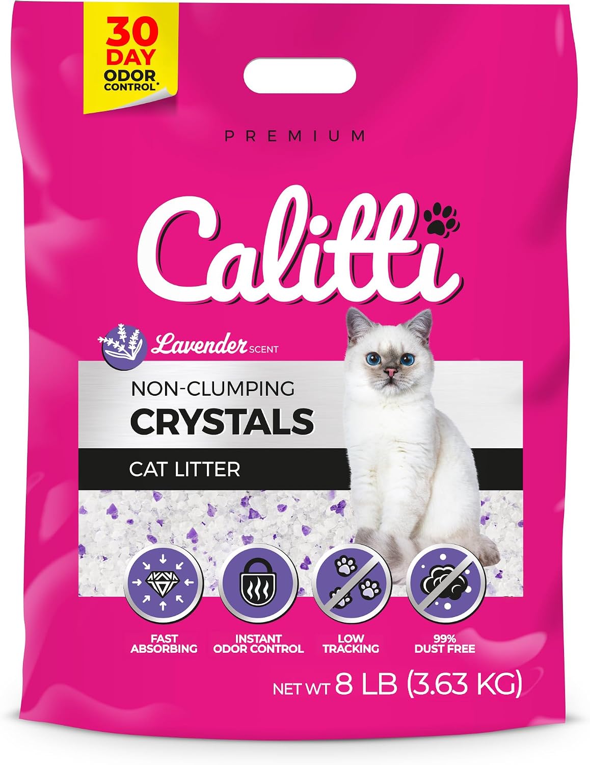 Calitti Non-Clumping Crystal Cat Litter, 8 lb - FurrowpetstoreCat Litter & CareJeffers