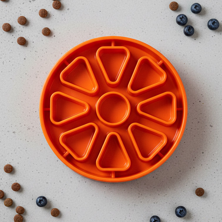 SodaPup Citrus Softie eTray Shallow Slow Feeder