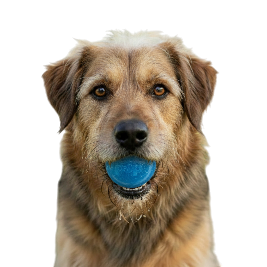 SodaPup Glitter Ball Soft Rubber Fetch Ball