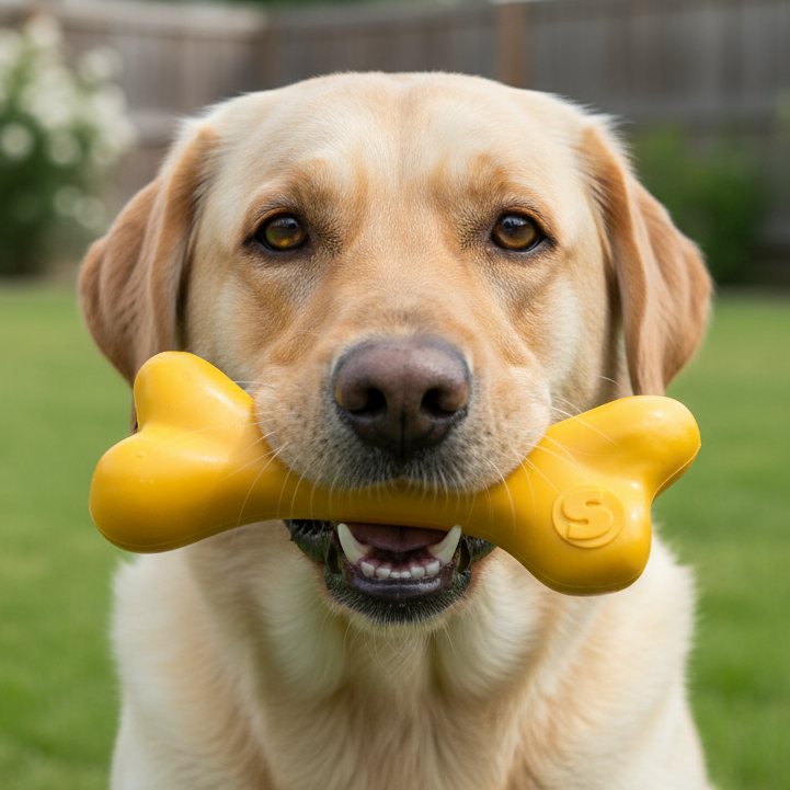 SodaPup PUP-X Rubber Bone Chew and Fetch Toy