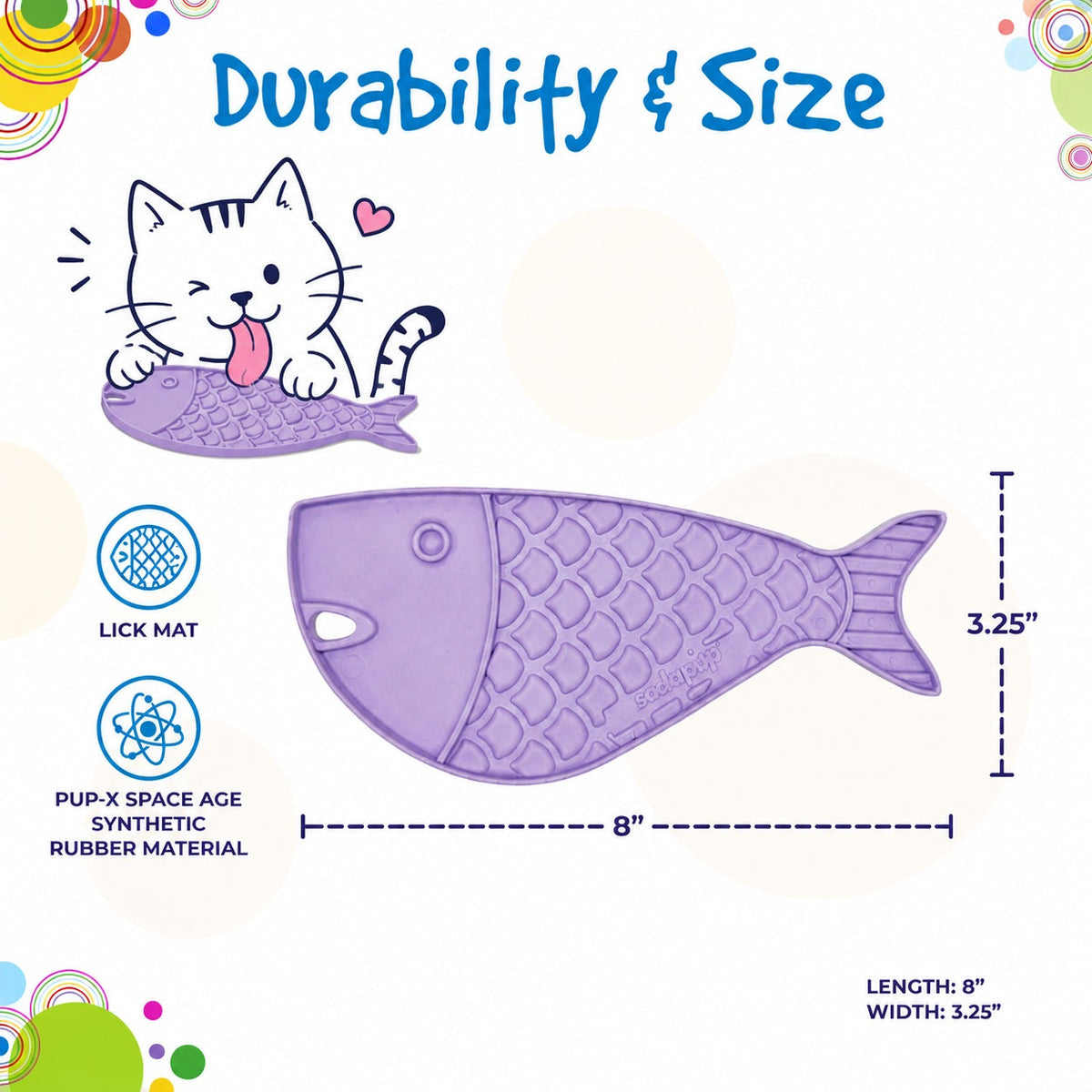 SodaPup Goldfish eMat Small Lick Mat for Cats