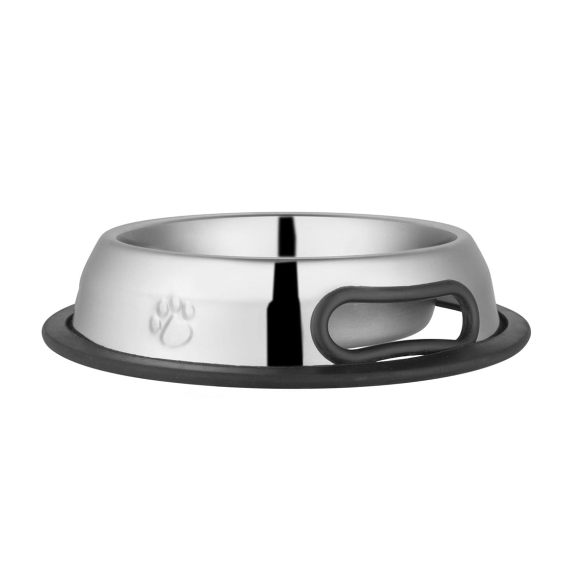 Jeffers Embossed No-Tip Stainless Steel Pet Bowl