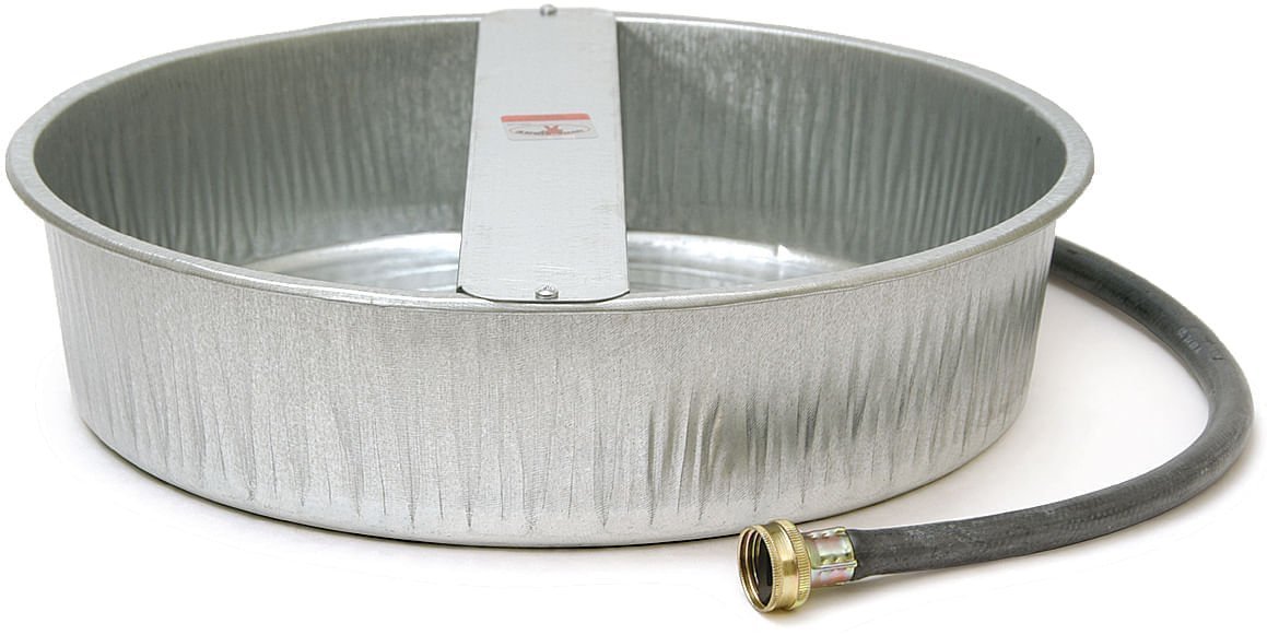 Little Giant EverFull galvanized automatic dog waterer bowl