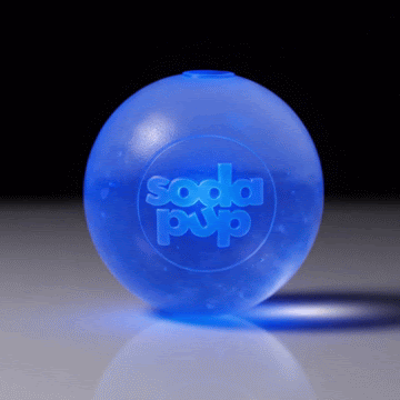 SodaPup Strobe Ball light-up rubber dog ball