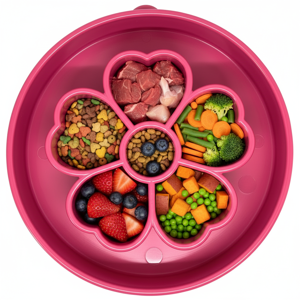 SodaPup Flower eBowl Deep Slow Feeder Dog Bowl