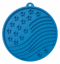 Light blue USA-K9 stars and stripes eMat lick mat